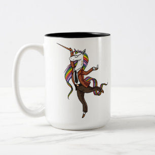 Taza Bicolor Maestra Magical Unicornio