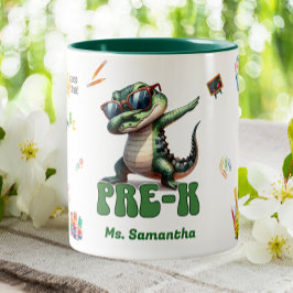 Taza Bicolor Maestría elemental de pregrado en primaria, lagart