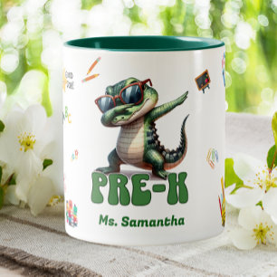 Taza Bicolor Maestría elemental de pregrado en primaria, lagart