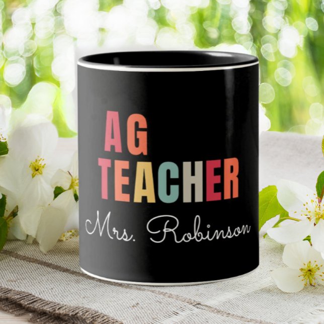 Taza Bicolor Maestría en Agricultura Profesional Personalizada (Subido por el creador)