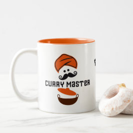 Taza Bicolor Maestro de curry Rey de la cocina de cocina