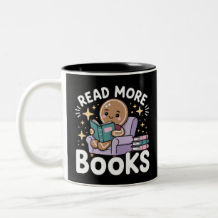 Taza Bicolor Maestro de Navidad Lee Más Libros Divertido 