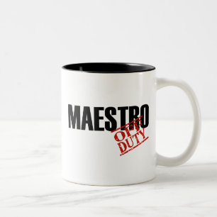 TAZA BICOLOR MAESTRO FUERA DE SERVICIO