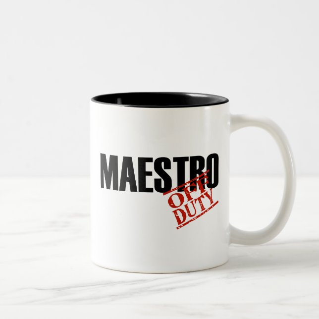 TAZA BICOLOR MAESTRO FUERA DE SERVICIO (Derecha)