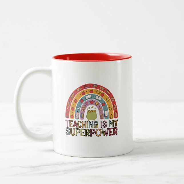 Taza Bicolor Maestro y Aula (Izquierda)