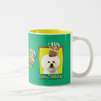 Taza Bicolor Magdalena del cumpleaños - Bichon Frise