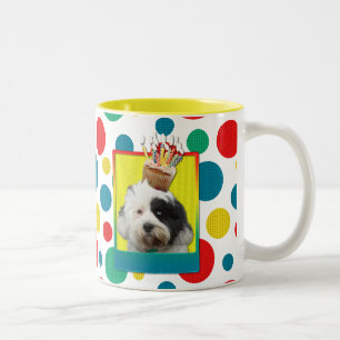 Taza Bicolor Magdalena del cumpleaños - Terrier tibetano