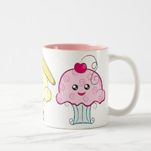 Taza Bicolor Magdalenas de Kawaii