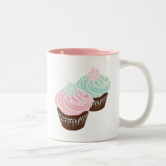 Taza Bicolor Magdalenas heladas pastel lindo (Derecha)