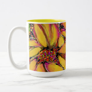 Taza Bicolor "Magic" Sunflower 15oz dos tonalidades