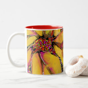Taza Bicolor "Magic Sunflower" Mug de 2 tonos de 11 onzas