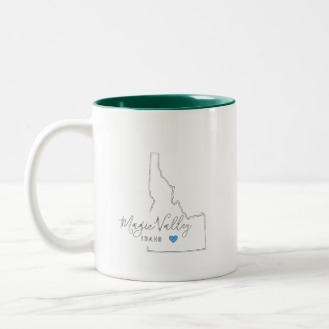 Taza Bicolor Magic Valley Idaho Coffee Mug (Izquierda)