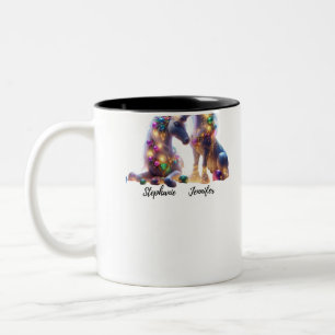 Taza Bicolor Magical Christmas Unicorn Sisters - Navidad de Uni