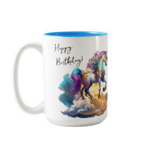 Magical Unicornio Fantasy nubes romance cumpleaños