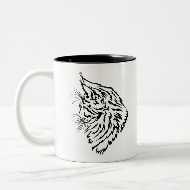 Taza Bicolor Magnate del Coon de Maine (Izquierda)