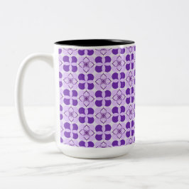 Taza Bicolor Magnífica floral moderna