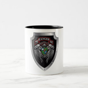Taza Bicolor Magnifico Pergamino del 75º Regimiento Ranger STB