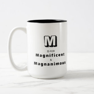Taza Bicolor Magnífico y Magnánimo M - Lujo Personalizado