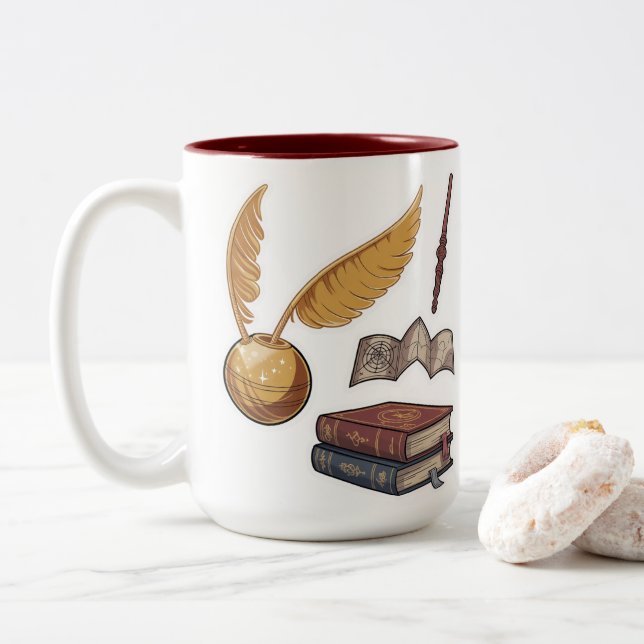 Taza Bicolor Mago Magia  (Con donut)