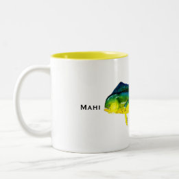 Taza Bicolor Mahi Mahi Mug | Fish Mug