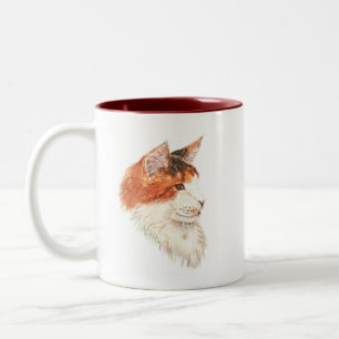 Taza Bicolor Maine Coon Mug