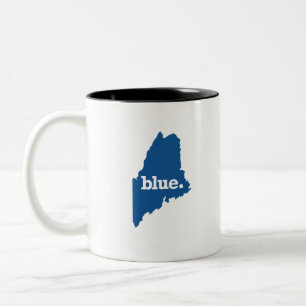 TAZA BICOLOR MAINE ESTADO AZUL