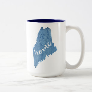 Taza Bicolor Maine State Hogar Grano de Madera