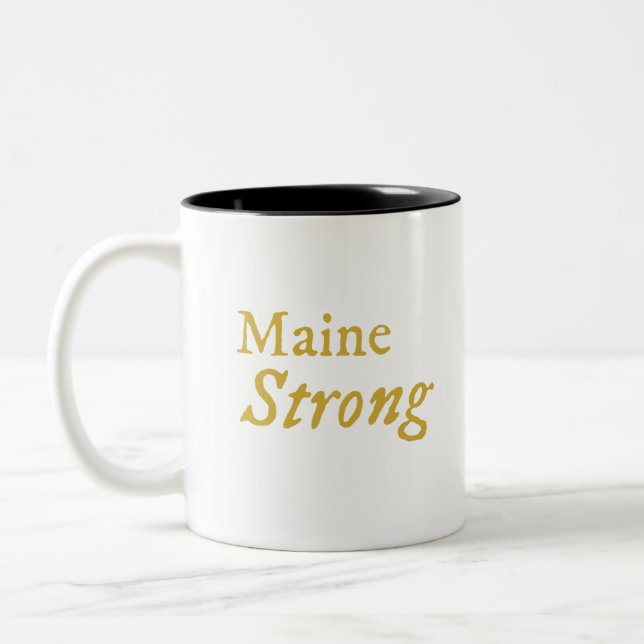 Taza Bicolor Maine Strong Coffee Mug (Izquierda)