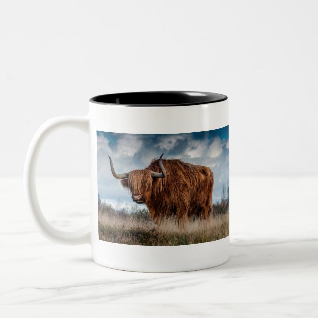 Taza Bicolor Majestic Highland Cow (Izquierda)