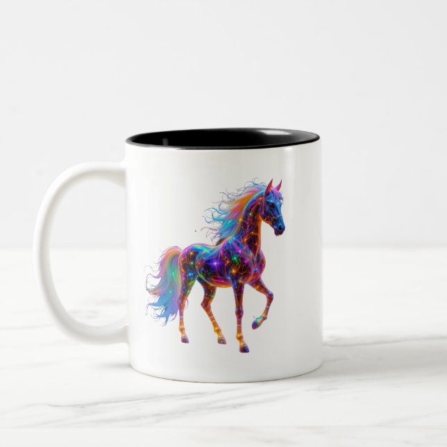 Taza Bicolor Majestic Neon Horse (Izquierda)