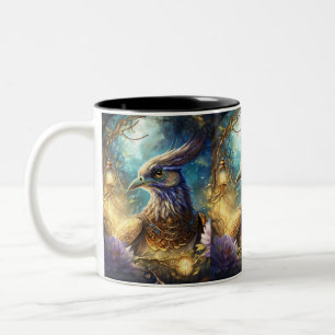 Taza Bicolor majestuoso ave andaluza