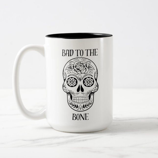 Taza Bicolor Mal para la bruja ósea (Izquierda)
