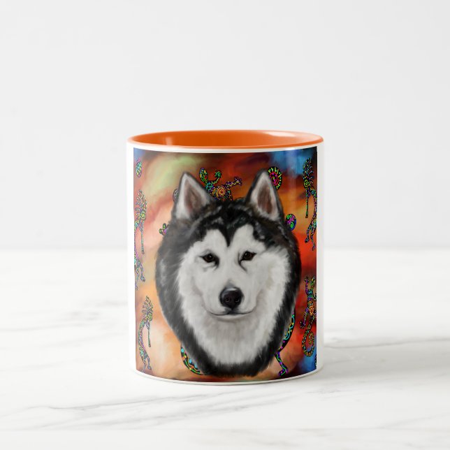 TAZA BICOLOR MALAMUTE DE ALASKA (Centro)