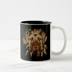 Taza Bicolor Malinois - pastor belga - Mechelaar en el dril de
