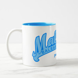 Taza Bicolor MALLORCA España Mugs en monograma personalizado