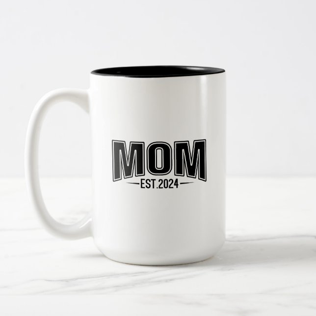 Taza Bicolor Mamá 2024 Mug (Izquierda)