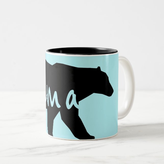 Taza Bicolor Mamá Bear Mom Mug (Anverso derecho)