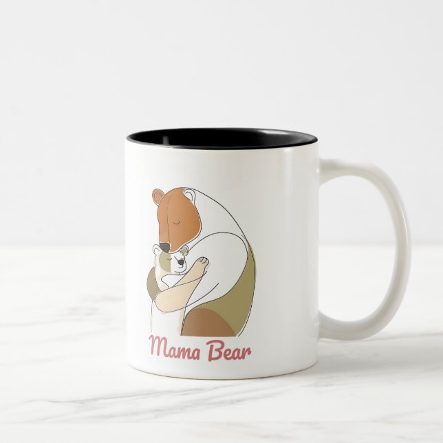 Taza Bicolor Mama Bear Mothers Day (Derecha)
