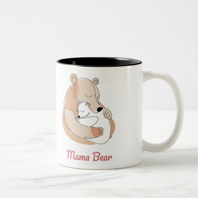 Taza Bicolor Mama Bear Mothers Day (Derecha)