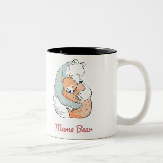 Taza Bicolor Mama Bear Mothers Day (Derecha)