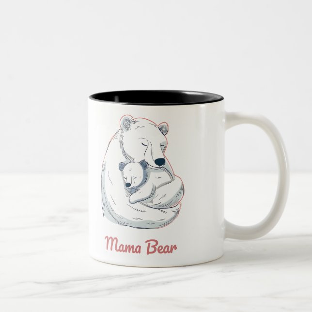 Taza Bicolor Mama Bear Mothers Day (Derecha)