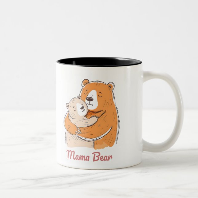Taza Bicolor Mama Bear Mothers Day (Derecha)