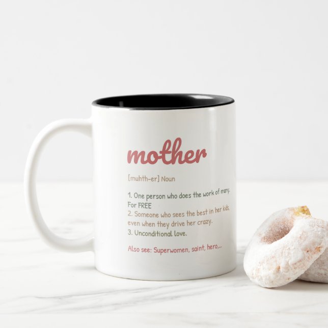 Taza Bicolor Mama Bear Mothers Day (Con donut)
