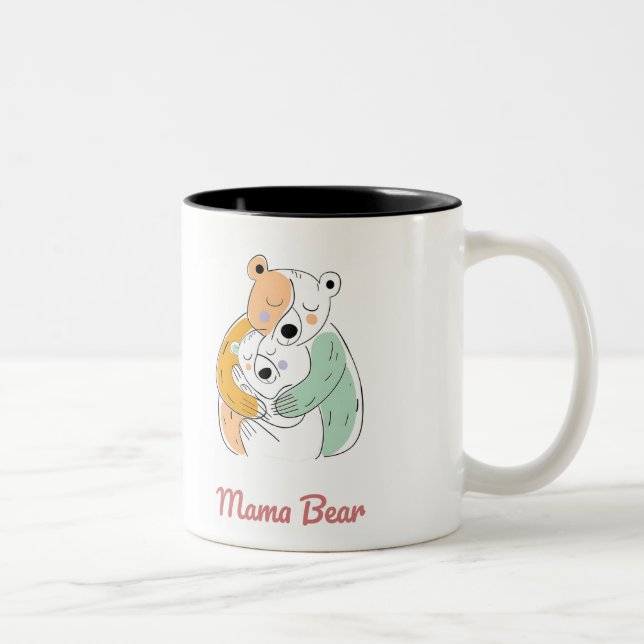 Taza Bicolor Mama Bear Mothers Day (Derecha)