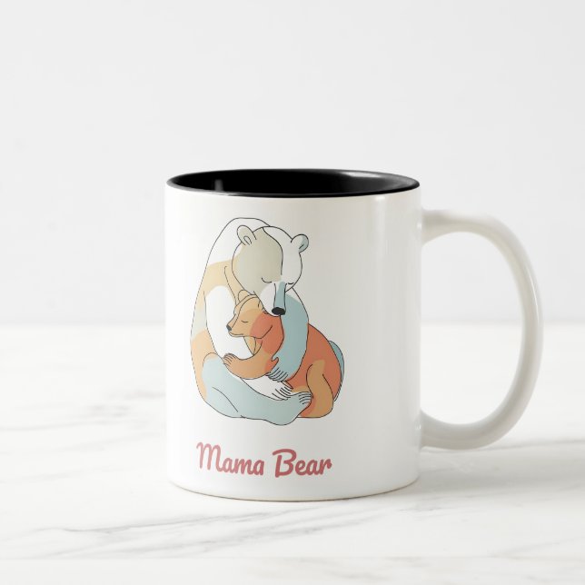 Taza Bicolor Mama Bear Mothers Day (Derecha)
