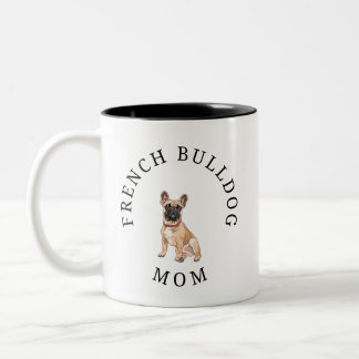 Taza Bicolor Mamá Bulldog francesa Mug