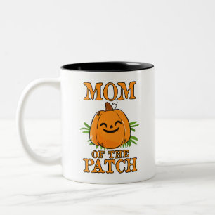 Taza Bicolor Mamá calabaza de Halloween de la familia de las ca
