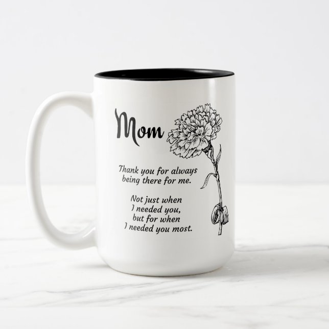 Taza Bicolor Mamá Coffee Mug (Izquierda)