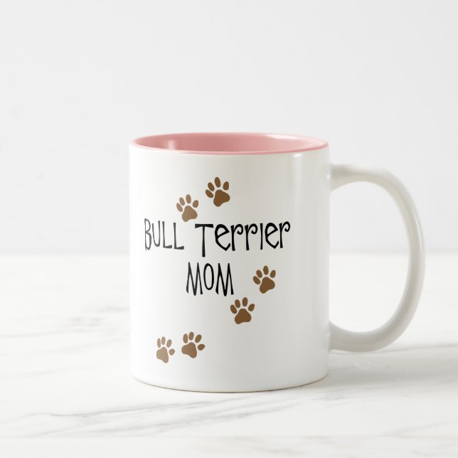 Taza Bicolor Mamá de bull terrier (Derecha)