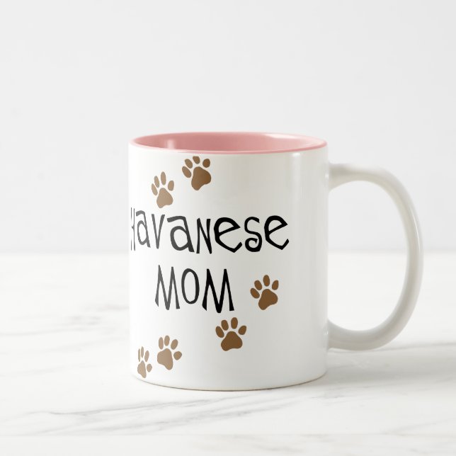 Taza Bicolor Mamá de Havanese (Derecha)